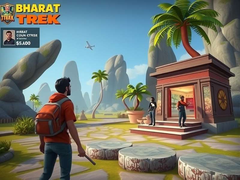 Bharat Coop Trek gameplay screenshot showing cooperative adventure